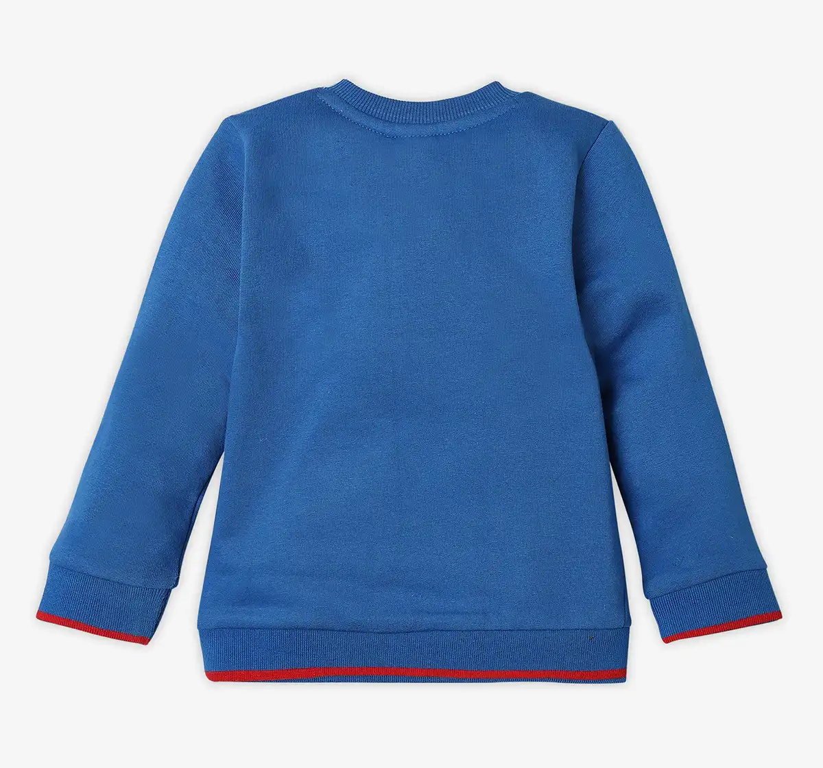 Infant Boys' Embroidered 100% Cotton Sweatshirt - Blue
