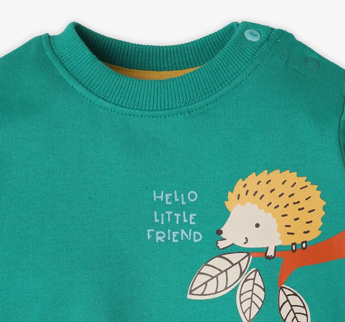 Infant Boys' Printed 100% Cotton Sweatshirt - Green
