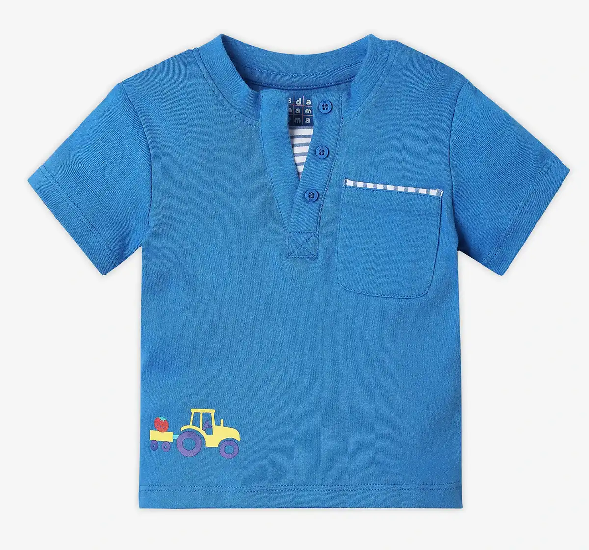 Infant Boys' Printed 100% Cotton T-Shirt - Blue