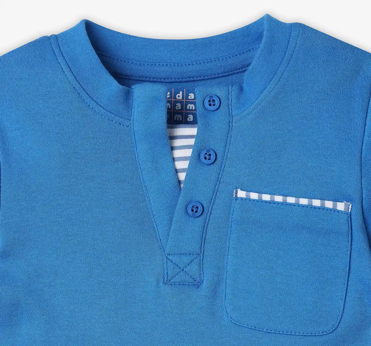 Infant Boys' Printed 100% Cotton T-Shirt - Blue