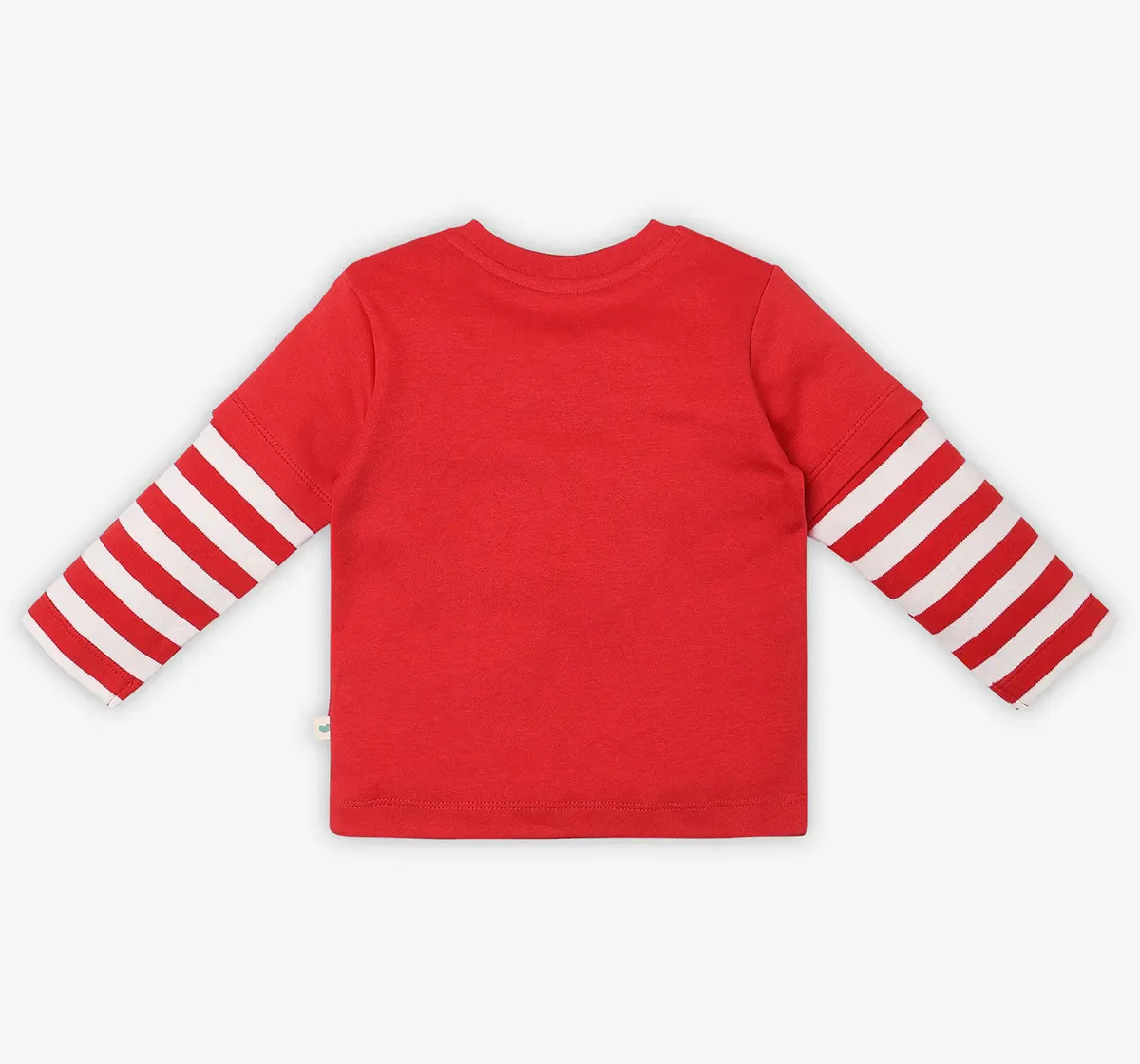 Infant Boys Full-Sleeved 100% Cotton T-shirt - Red