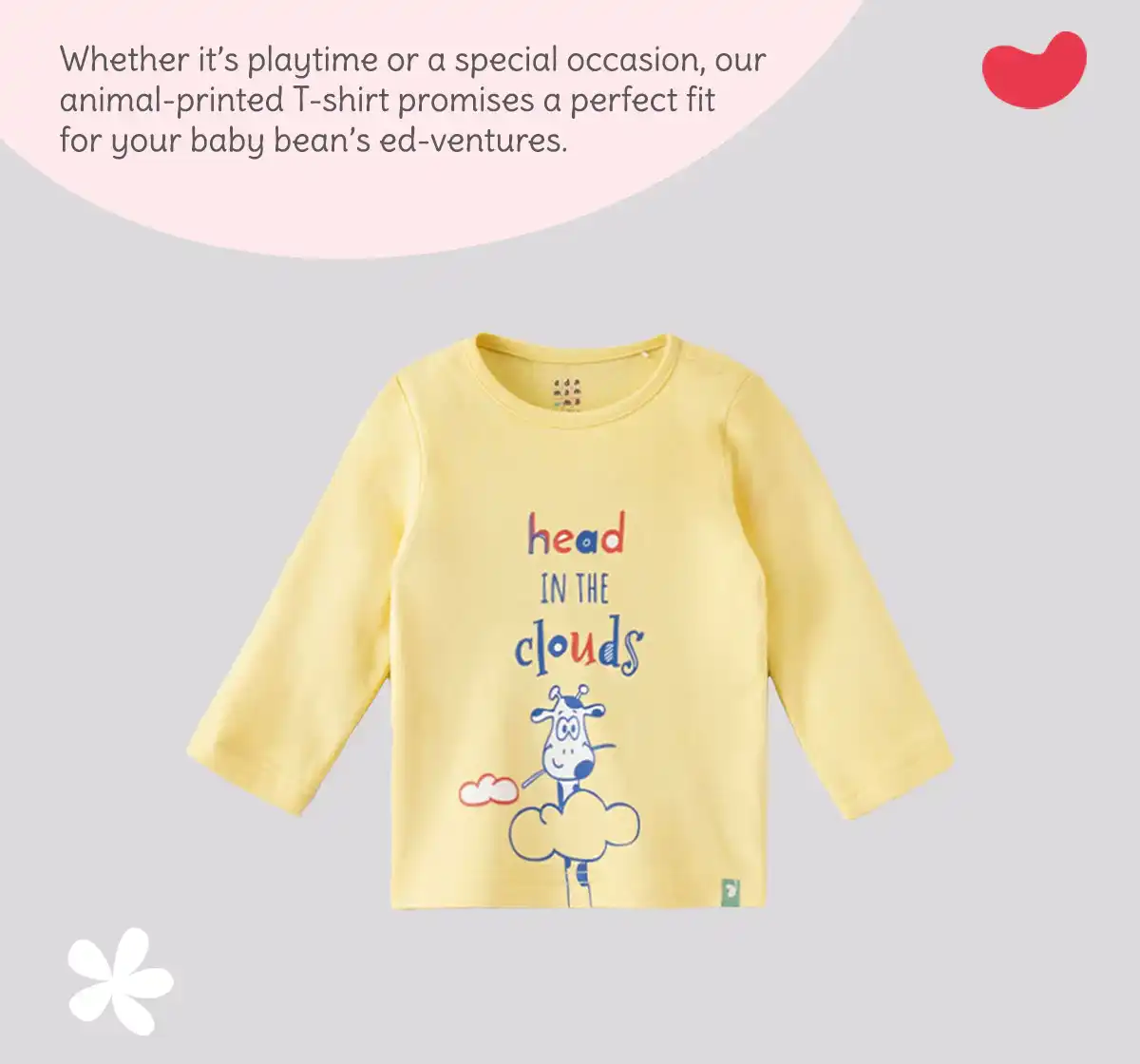 Infant Boys Printed 100% Cotton T-Shirt - Yellow