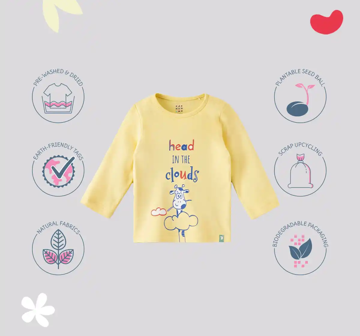 Infant Boys Printed 100% Cotton T-Shirt - Yellow