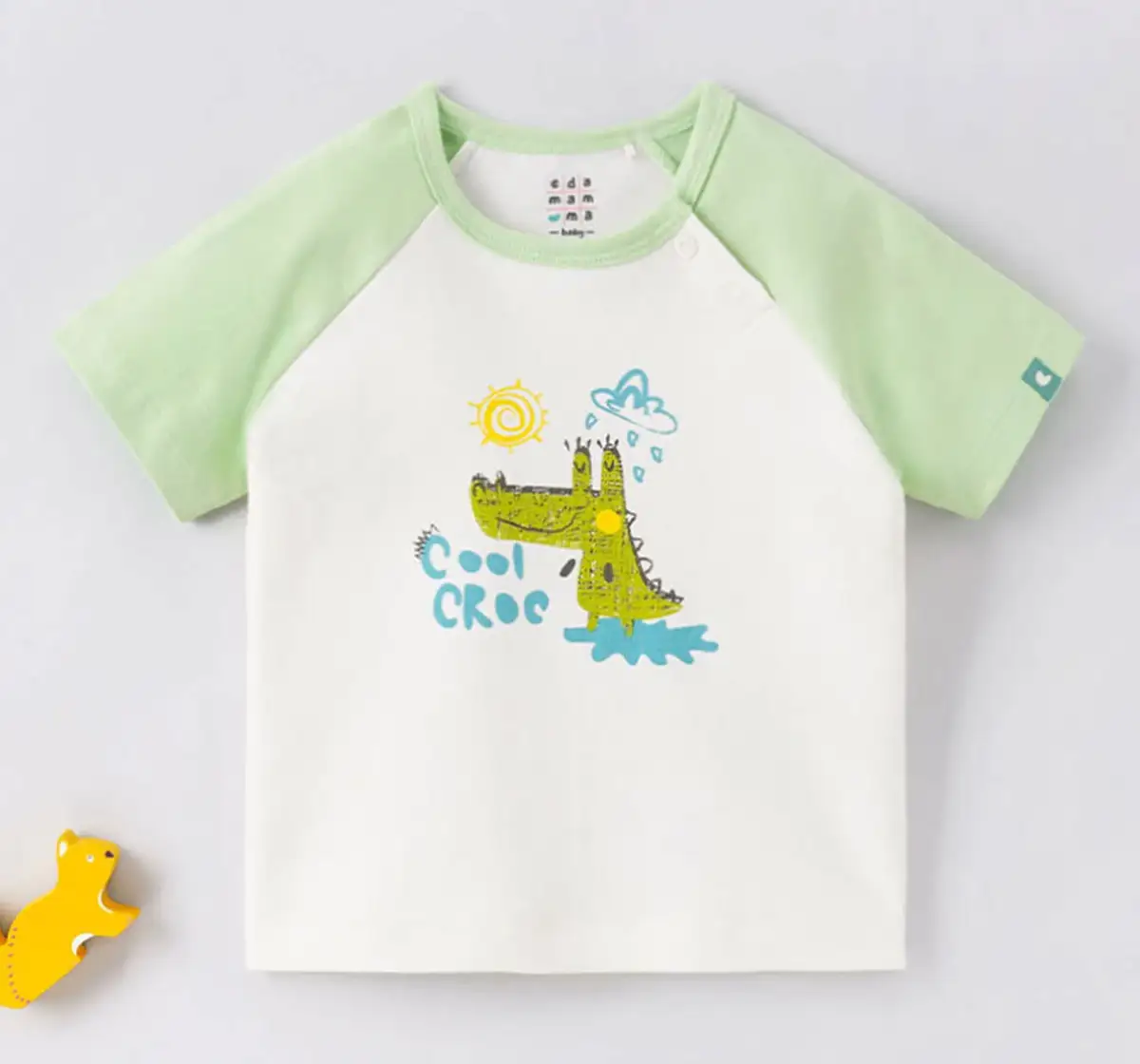 Infant Boys Printed 100% Cotton T-Shirt - White