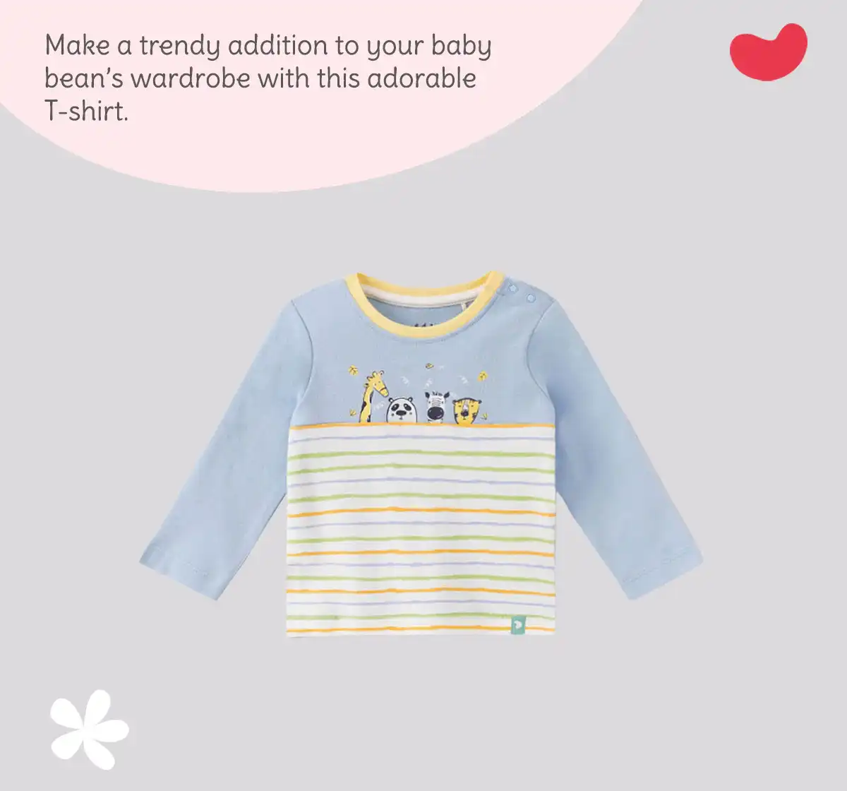 Infant Boys Printed 100% Cotton T-Shirt - Blue