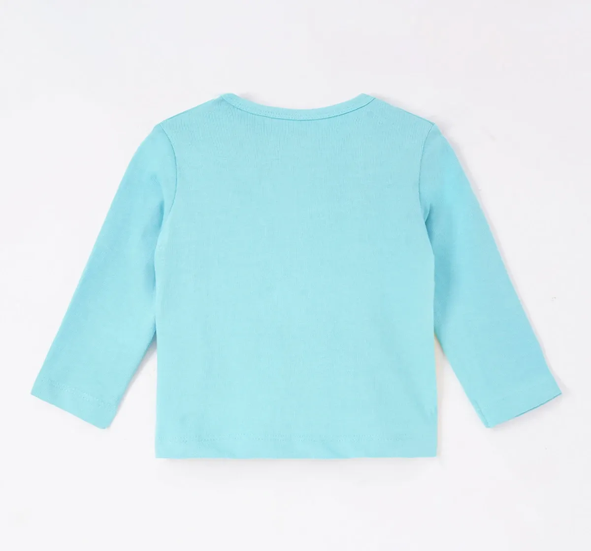 Infant Boys Colour Block 100% Cotton T-Shirt - Blue