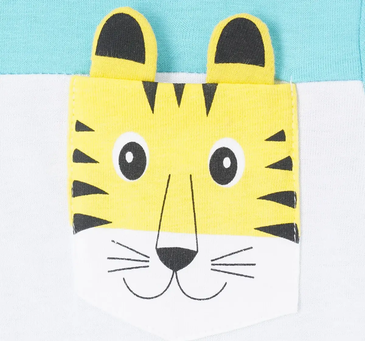 Infant Boys Colour Block 100% Cotton T-Shirt - Blue