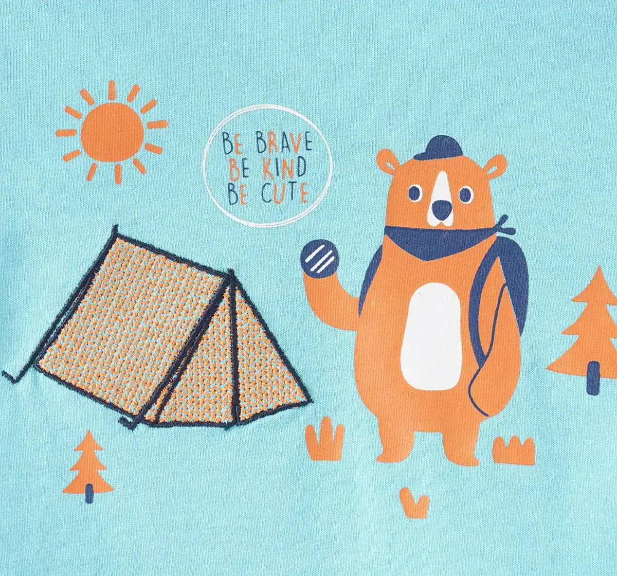 Infant Boys Printed 100% Cotton T-Shirt - Blue