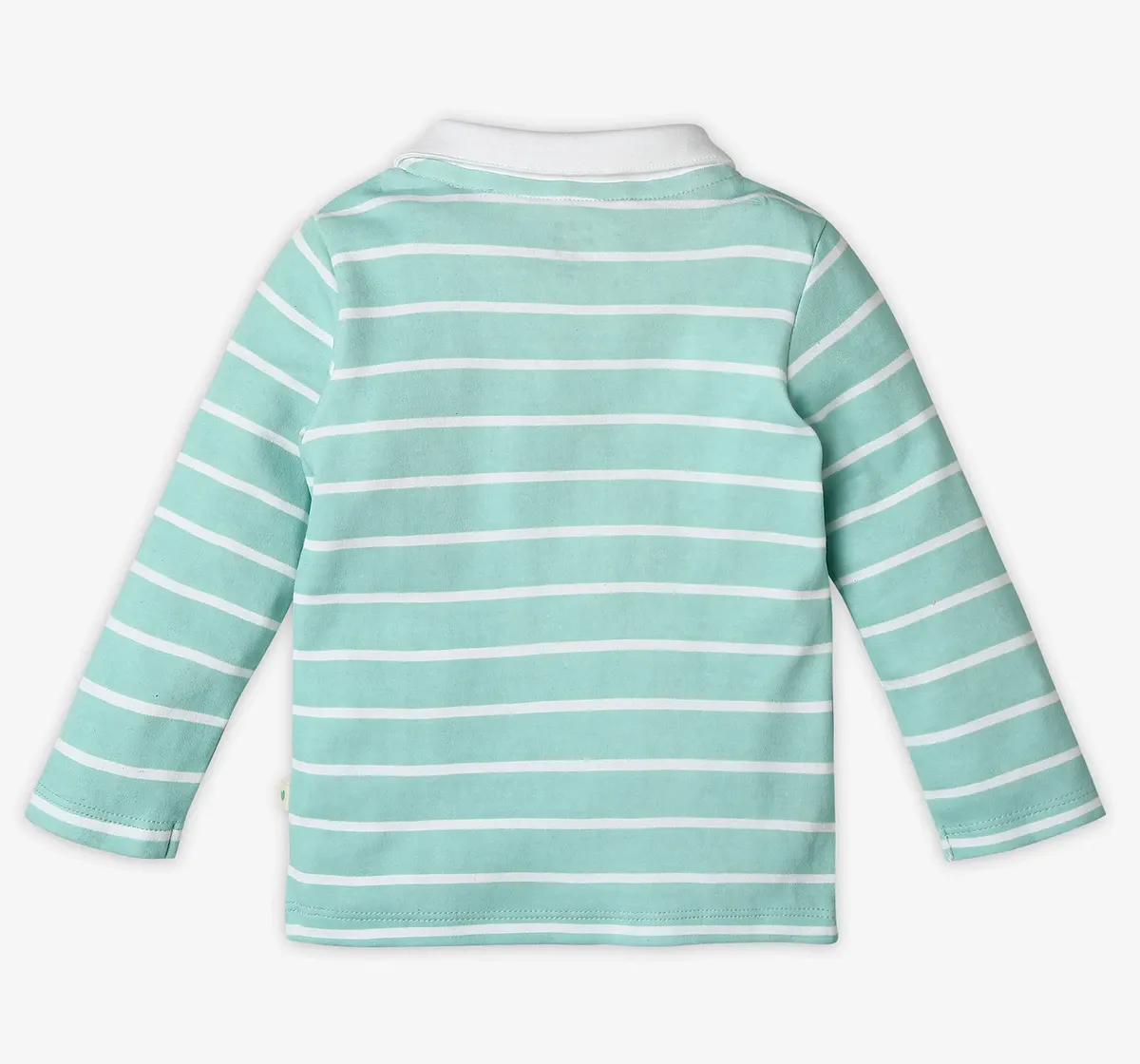 Infant Boys Striped 100% Cotton T-Shirt - Blue