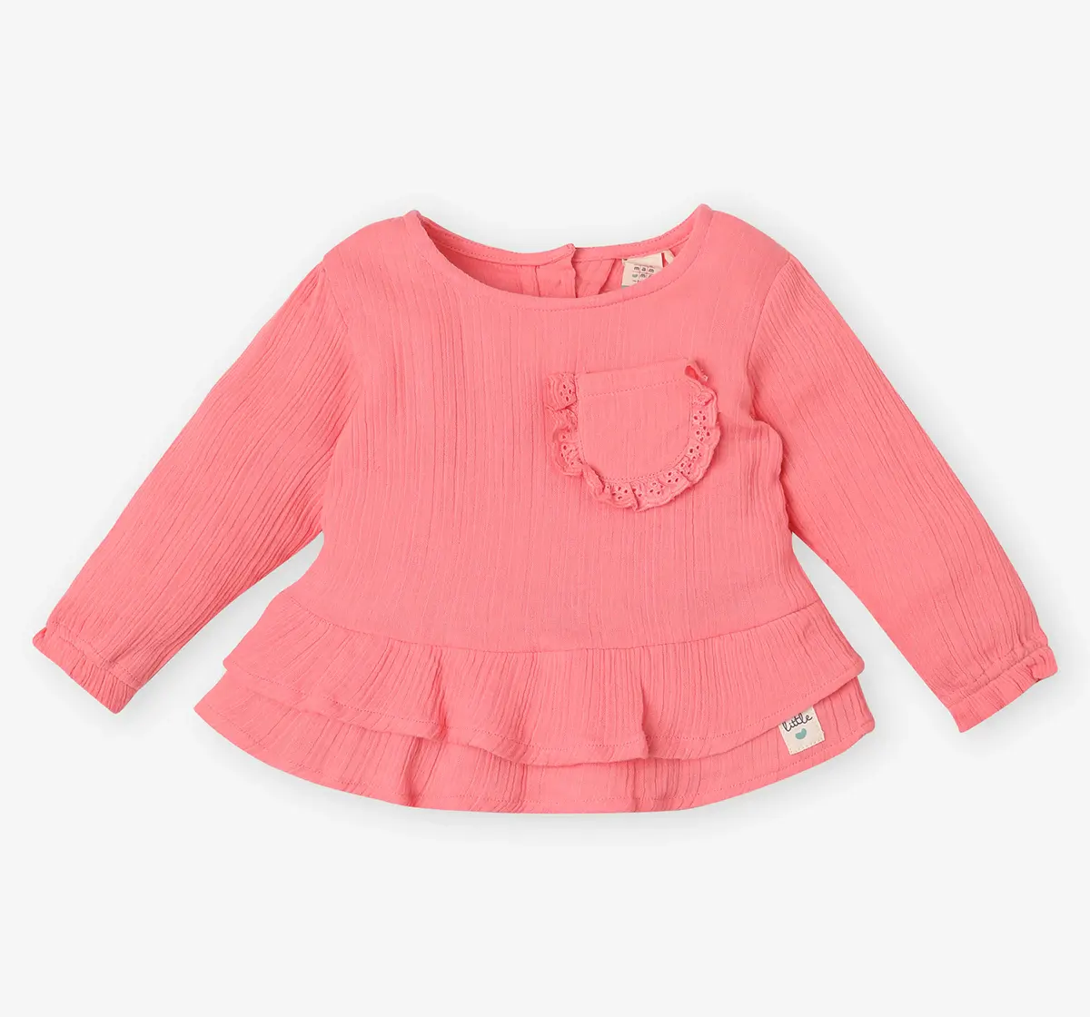 Infant Girls' 100% Cotton Co-ord Set - Peach