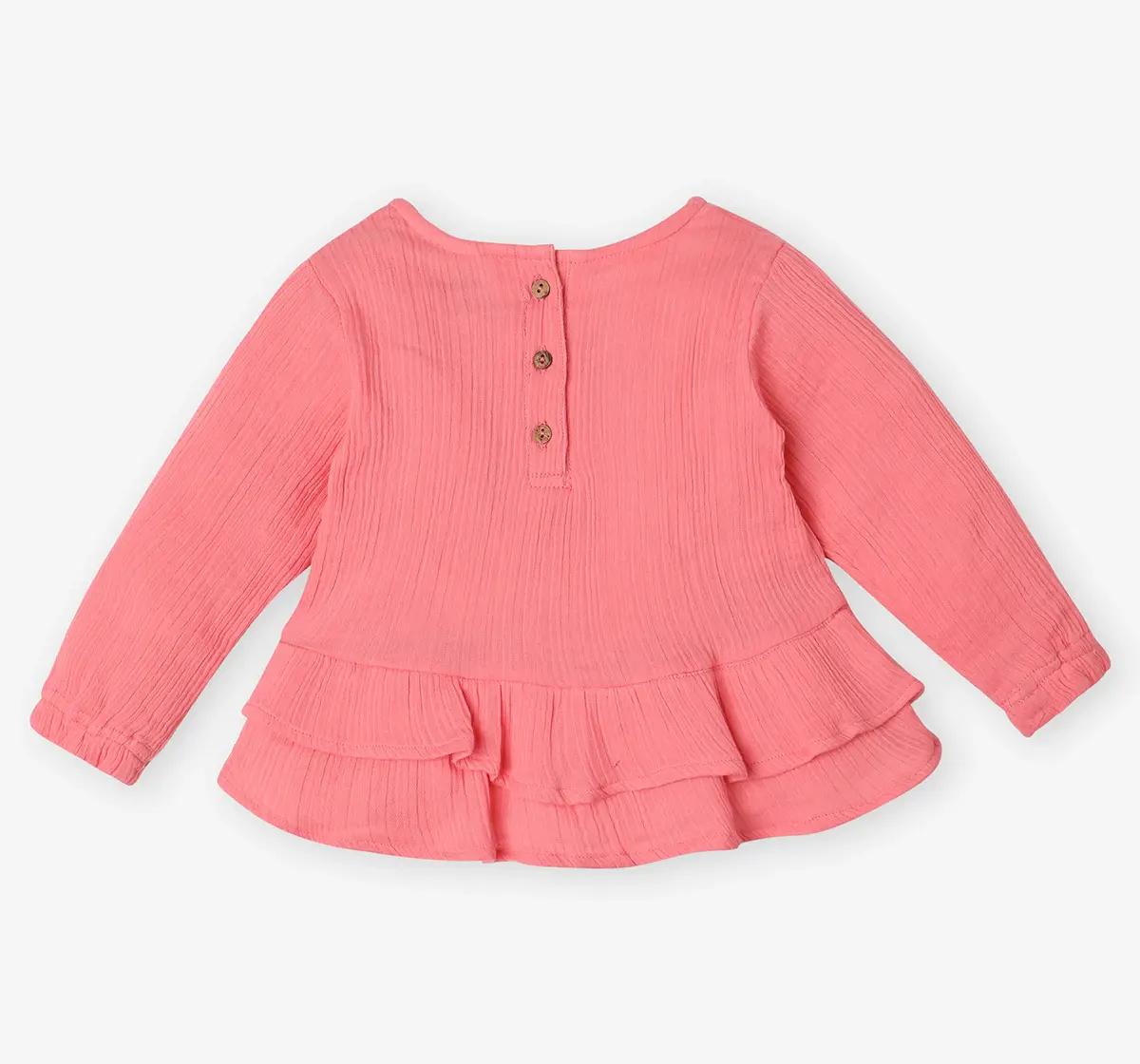 Infant Girls' 100% Cotton Co-ord Set - Peach