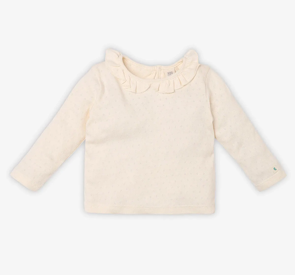 Infant Girls Checkered 100% Cotton Dress With Tshirt- Orange