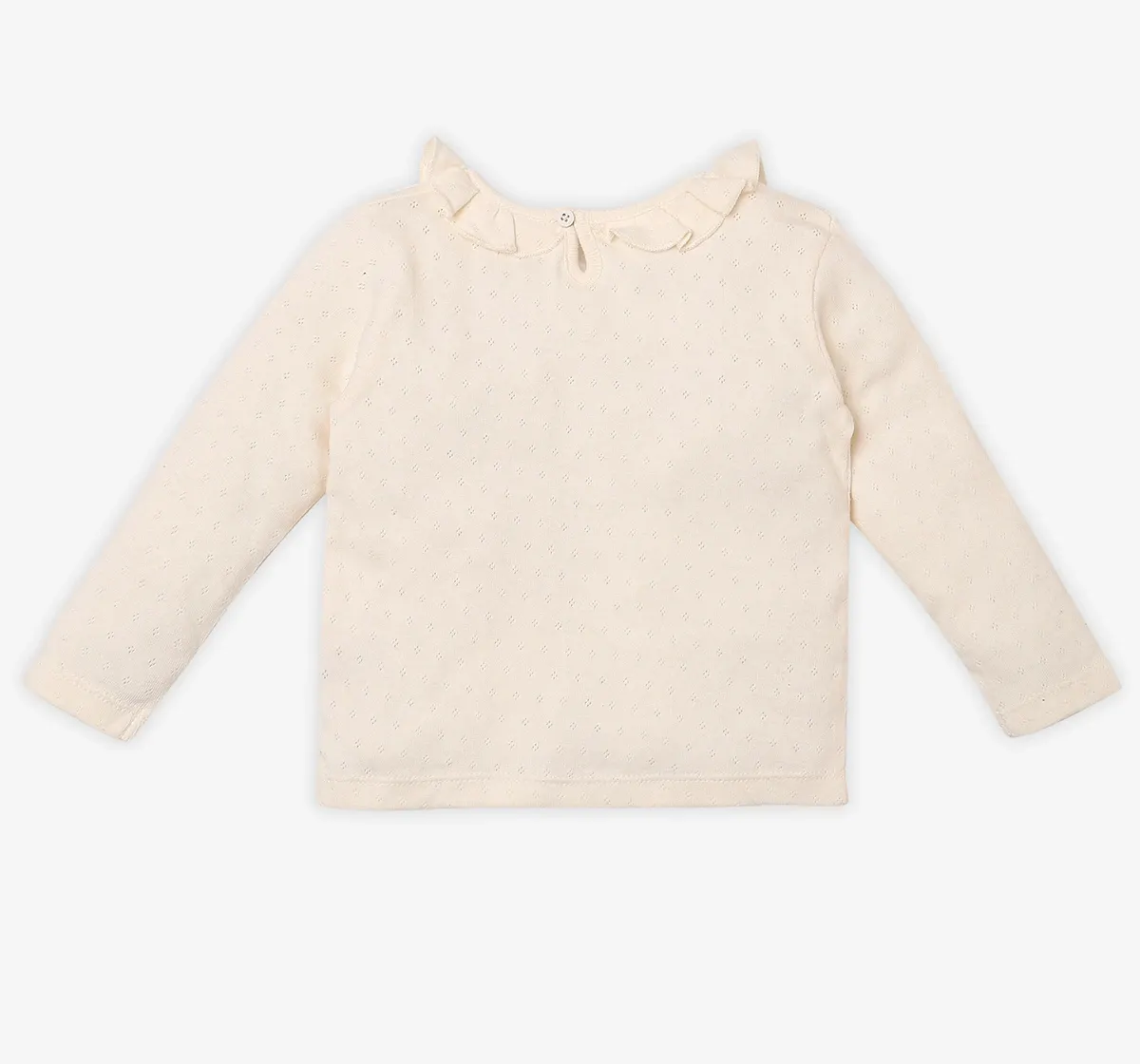 Infant Girls Checkered 100% Cotton Dress With Tshirt- Orange