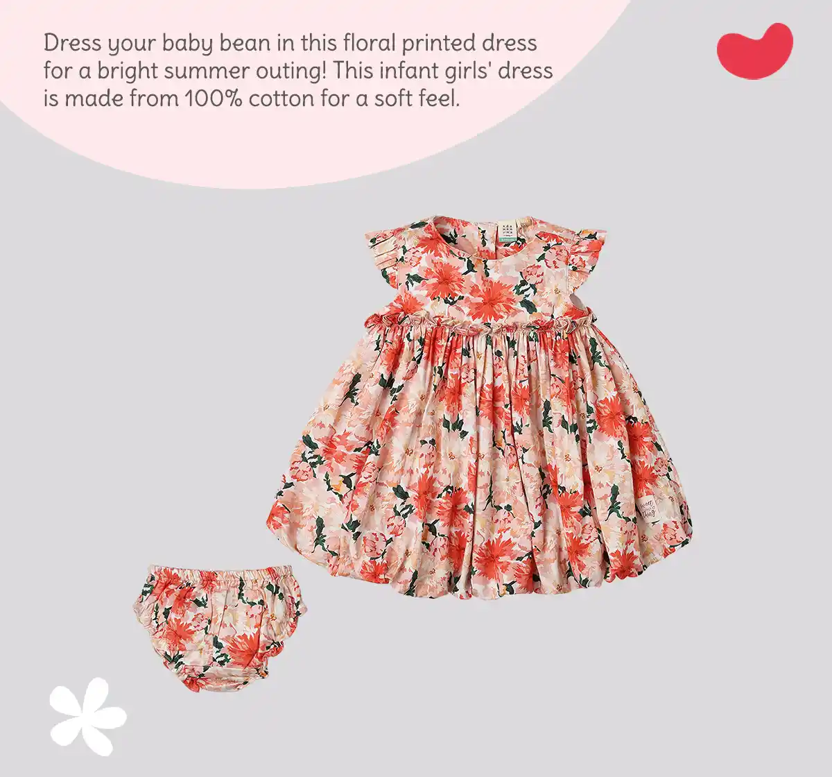 Infant Girls Floral Printed Dress