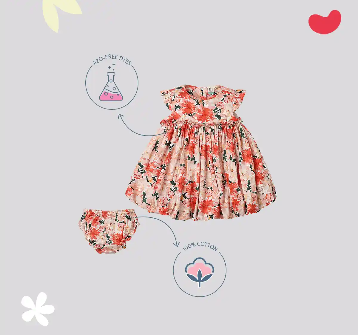 Infant Girls Floral Printed Dress