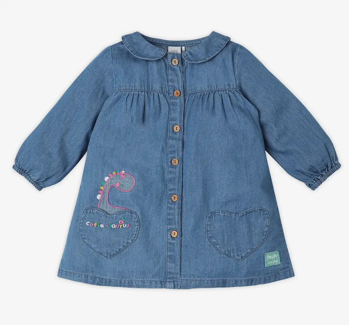 Infant Girls Full Sleeves Denim Dress