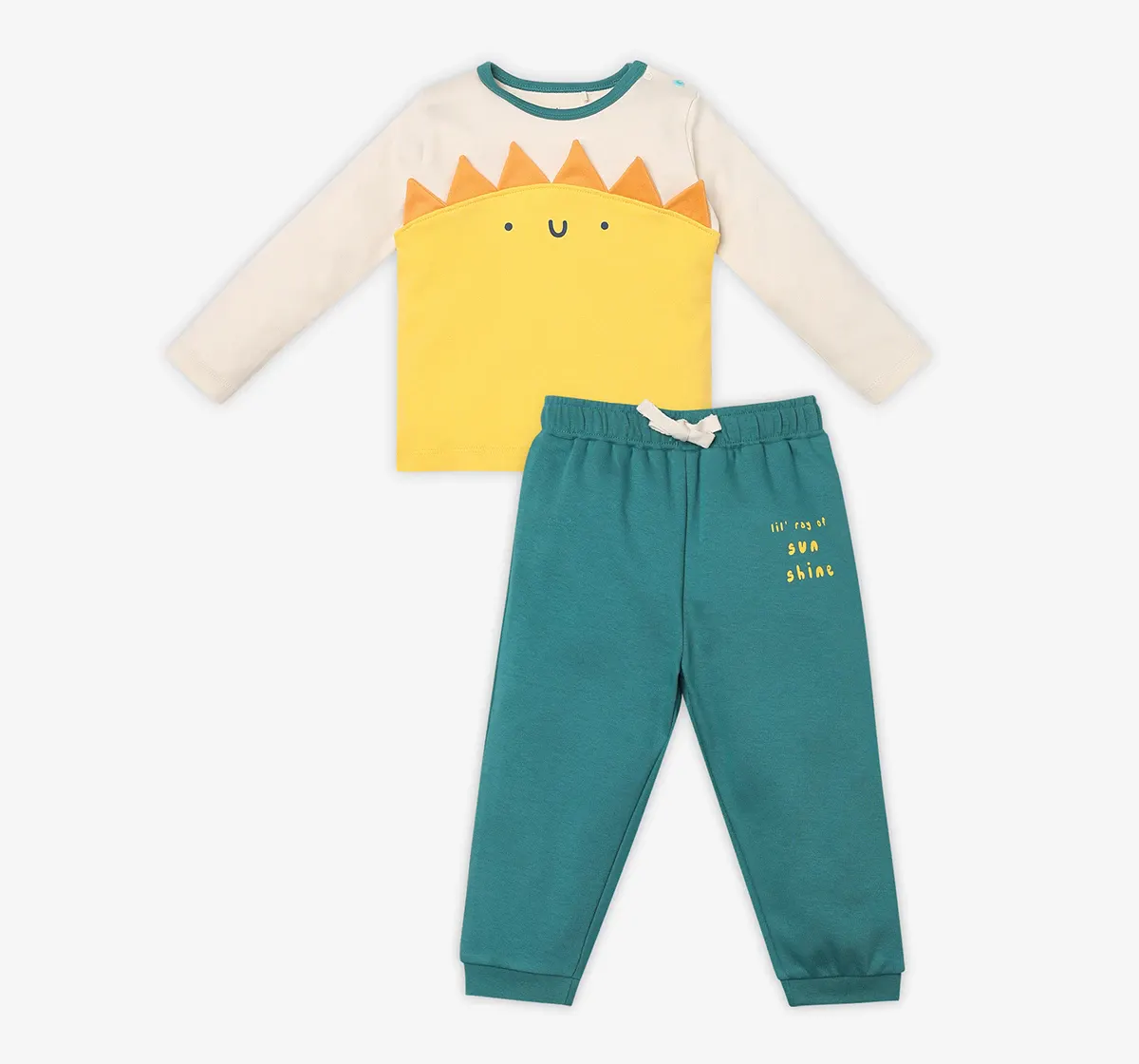 Infant Unisex Printed 100% Organic Cotton Clothing Set - Multicolour