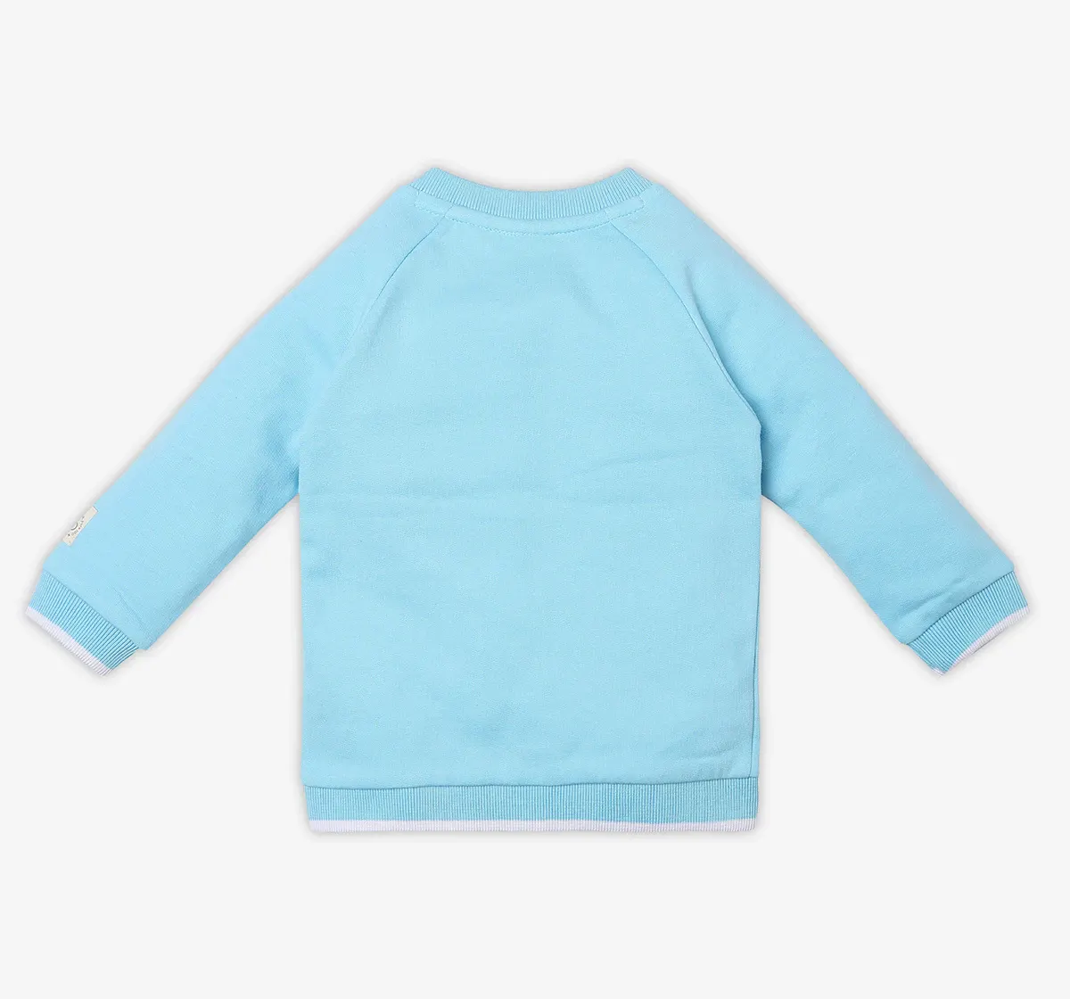 Infant Unisex Printed 100% Organic Cotton Jacket - Blue