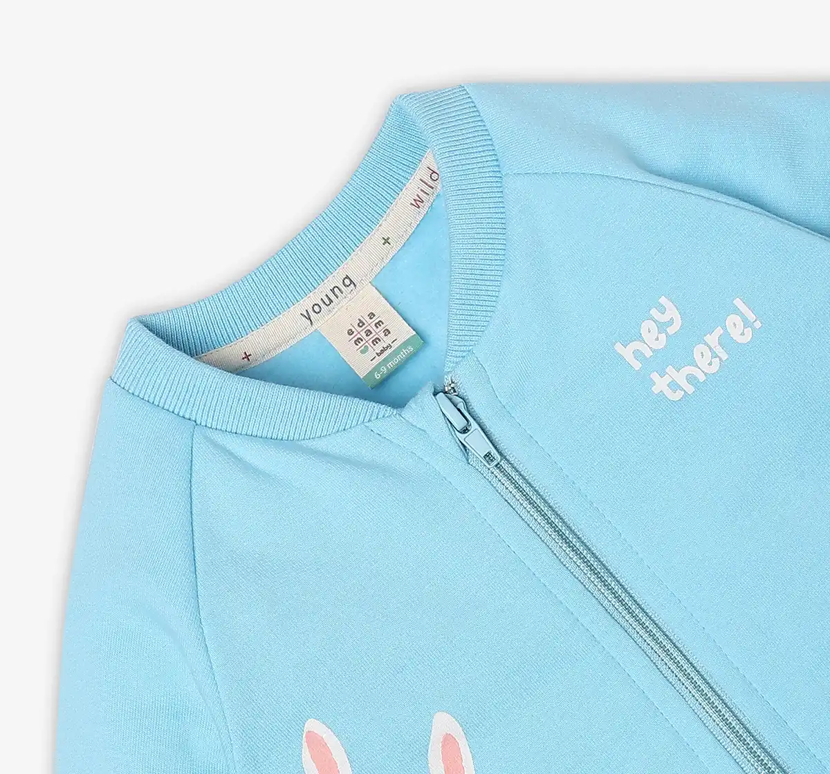 Infant Unisex Printed 100% Organic Cotton Jacket - Blue