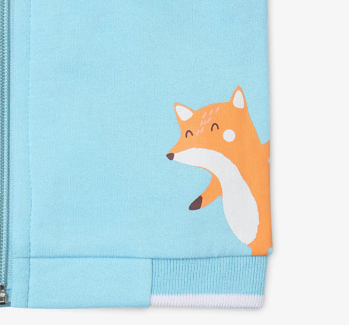 Infant Unisex Printed 100% Organic Cotton Jacket - Blue