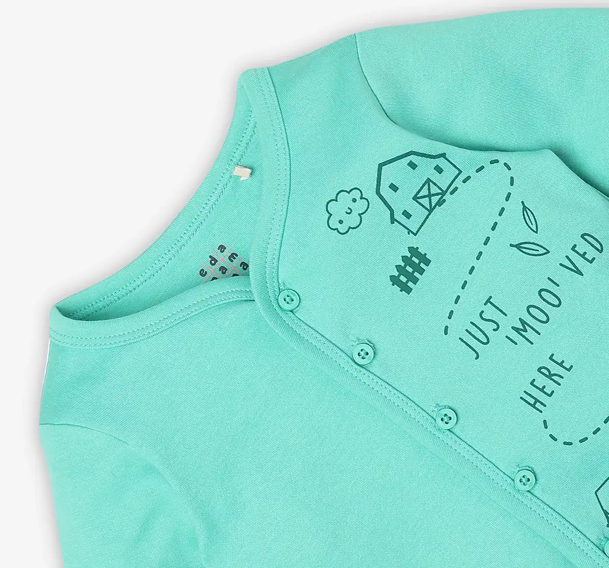 Infant Unisex Printed 100% Organic Cotton Co-ord Set - Multicolour (Pack of 2)