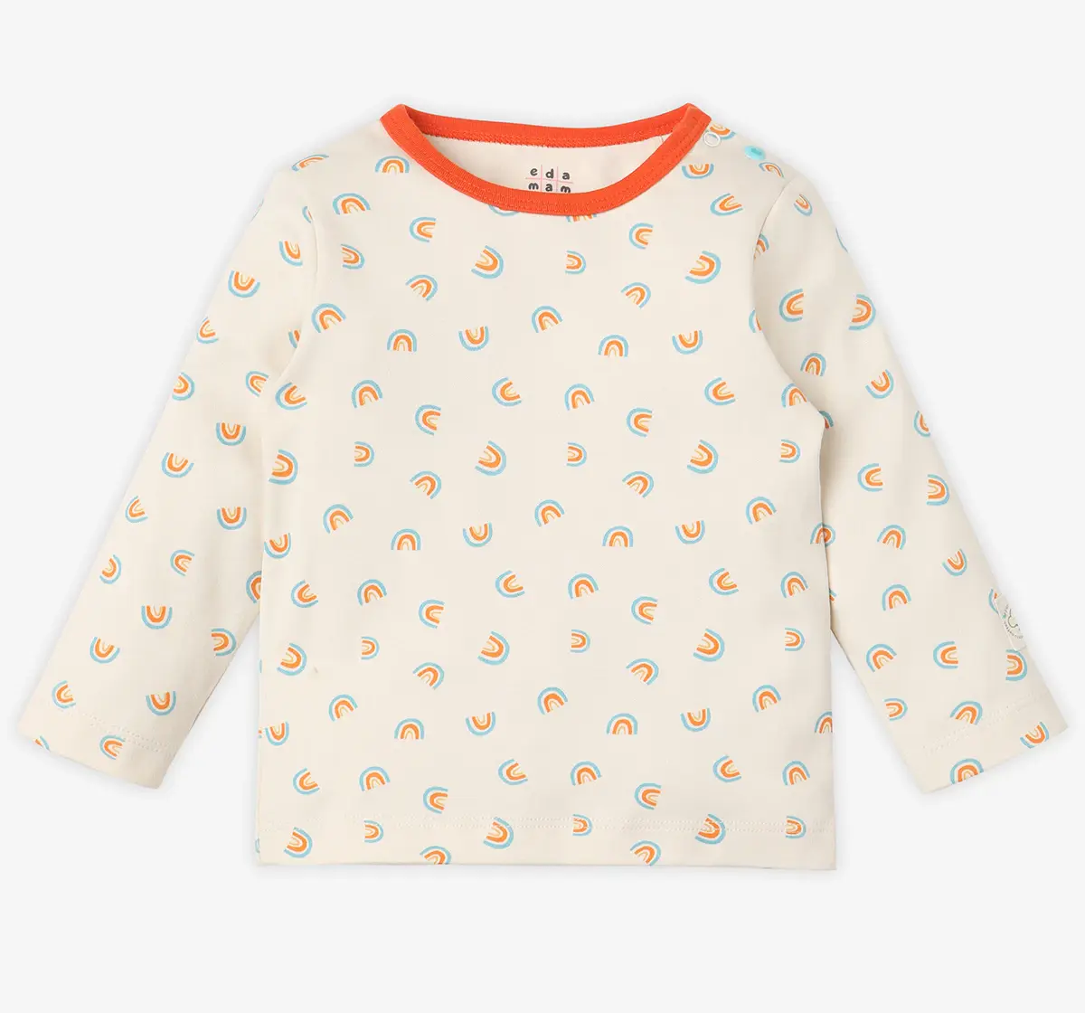 Infant Unisex Printed Organic Cotton T-Shirt - Multicolour (Pack of 2 )