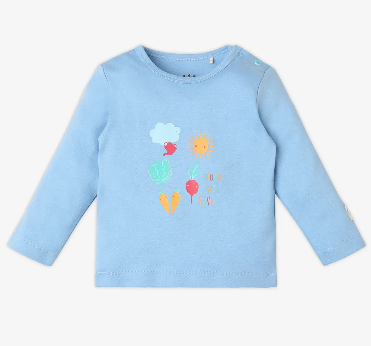 Infant Unisex Printed Organic Cotton T-Shirt - Multicolour (Pack of 2 )