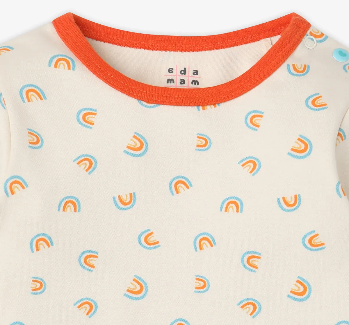 Infant Unisex Printed Organic Cotton T-Shirt - Multicolour (Pack of 2 )