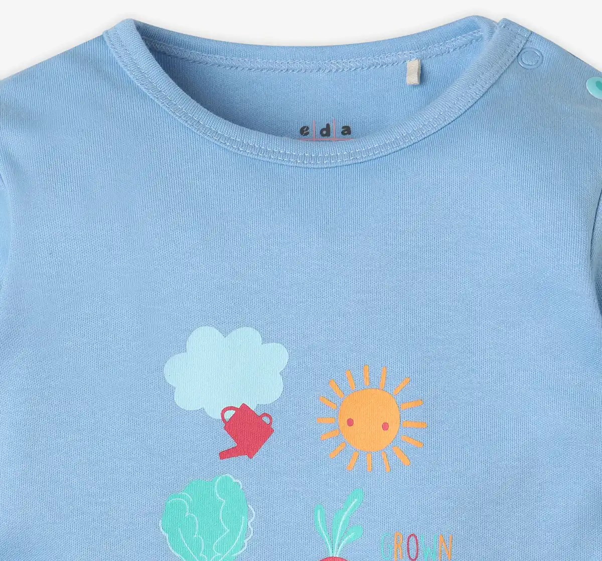 Infant Unisex Printed Organic Cotton T-Shirt - Multicolour (Pack of 2 )