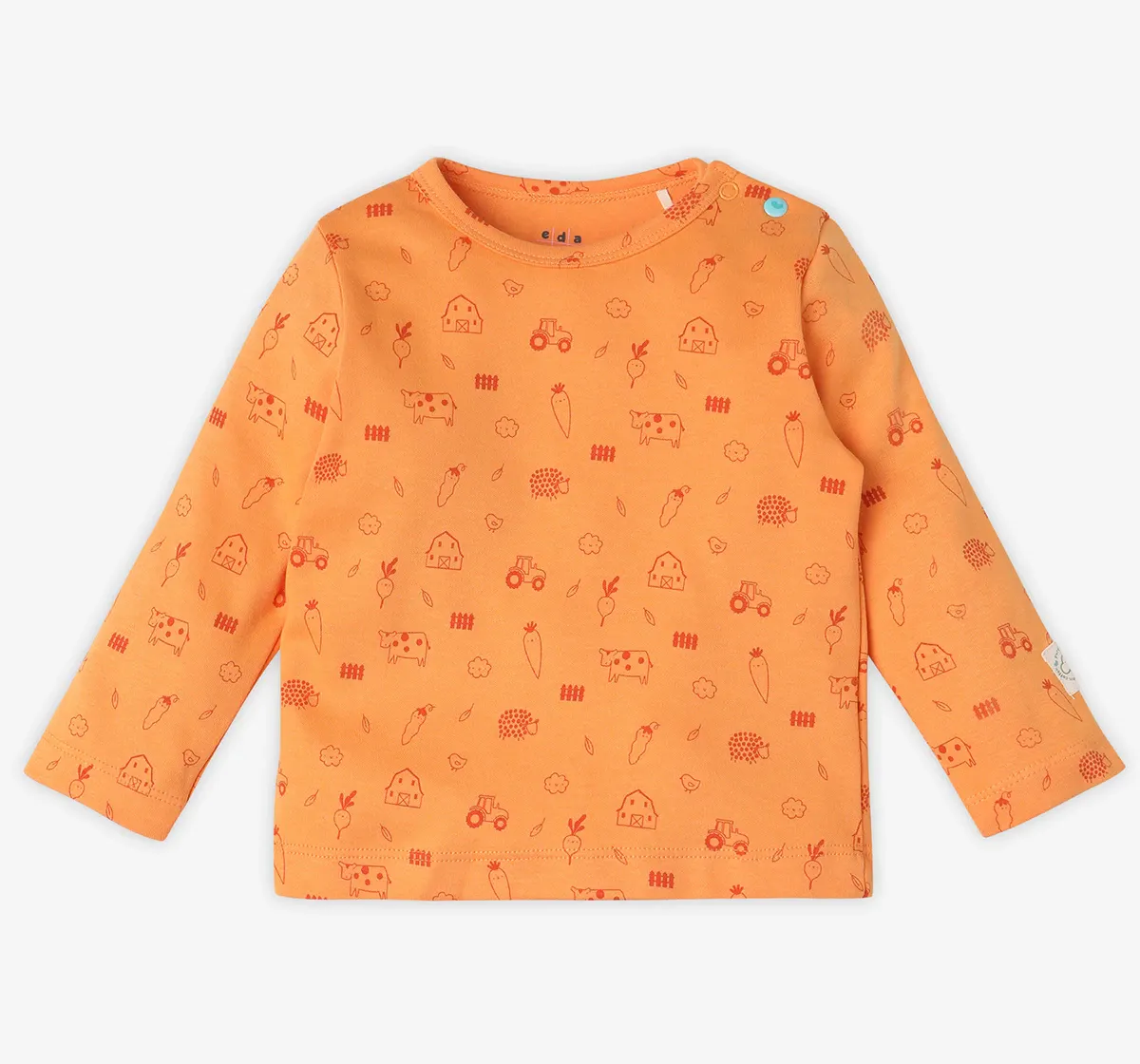 Infant Unisex Printed Organic Cotton T-Shirt  - Multicolour (Pack of 2)