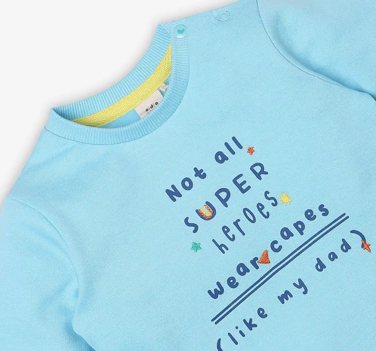 Infant Unisex Printed 100% Cotton Sweatshirt - Blue