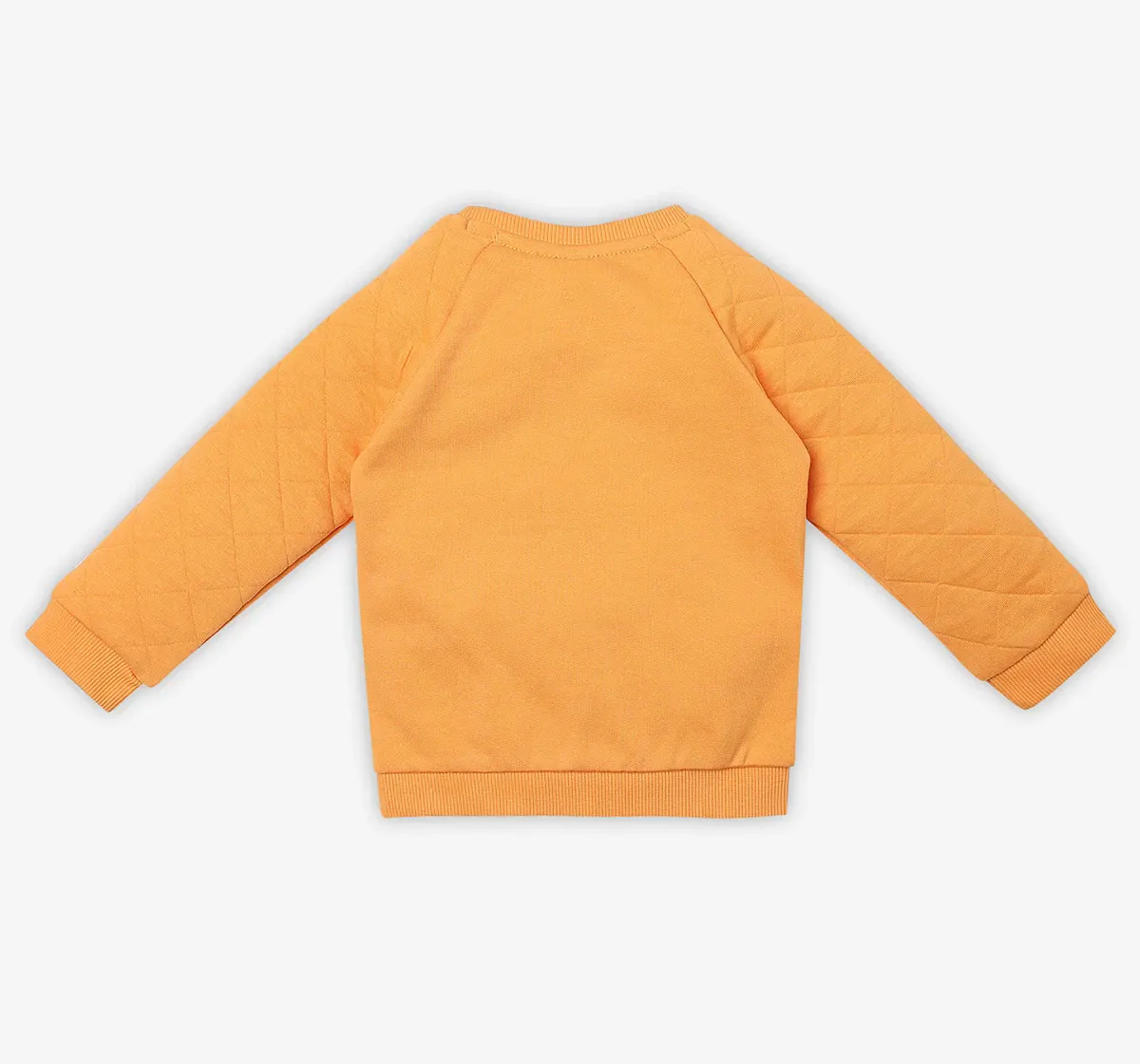 Infant Unisex Printed 100% Cotton Sweatshirt - Orange