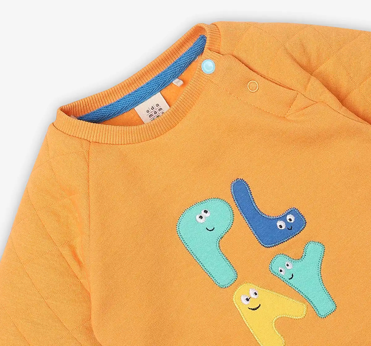 Infant Unisex Printed 100% Cotton Sweatshirt - Orange