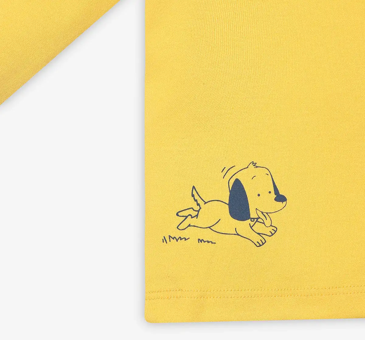 Infant Unisex Printed 100% Organic Cotton T-Shirt - Yellow