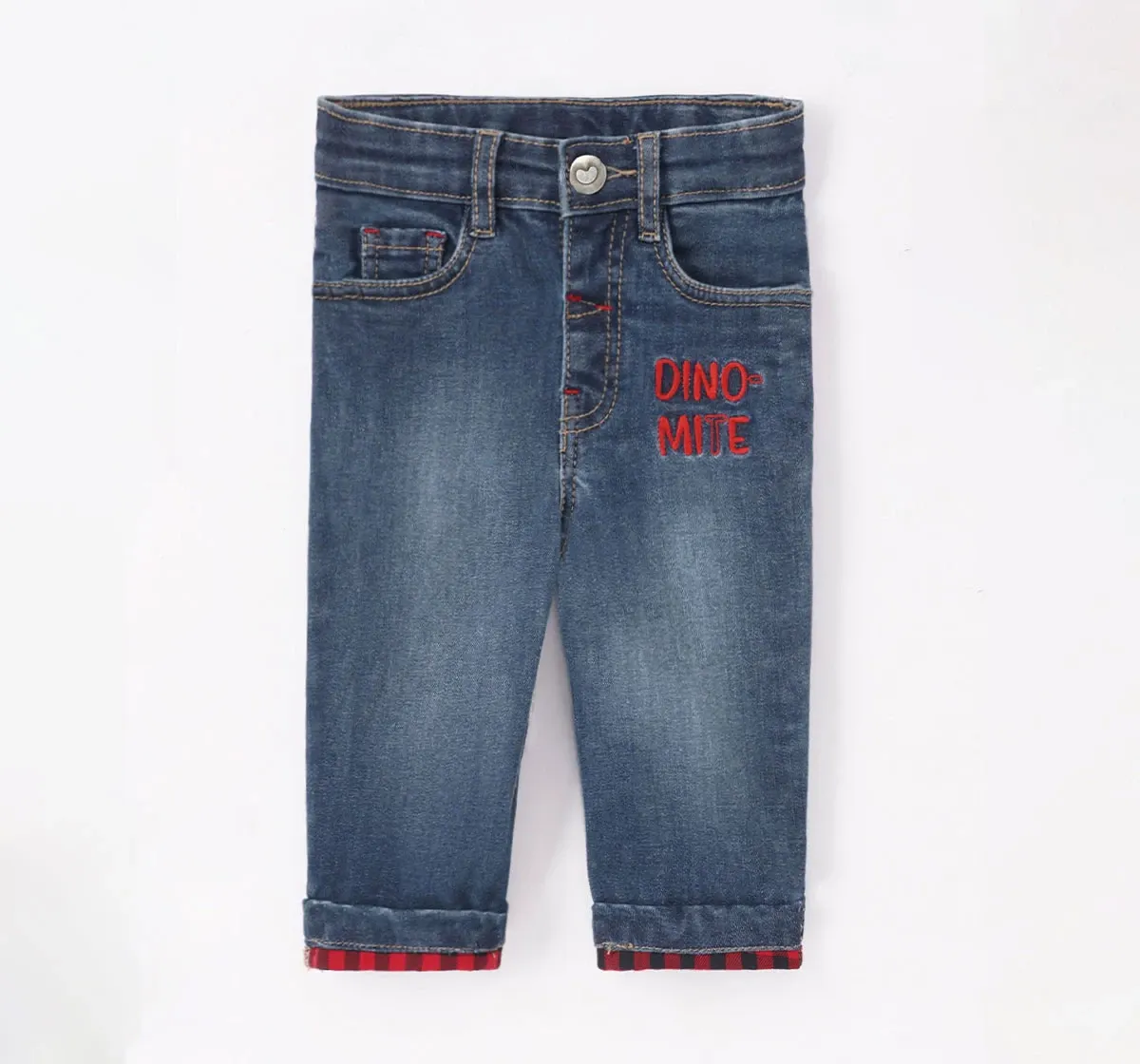 Baby Boys Dark Roll-Up Denim