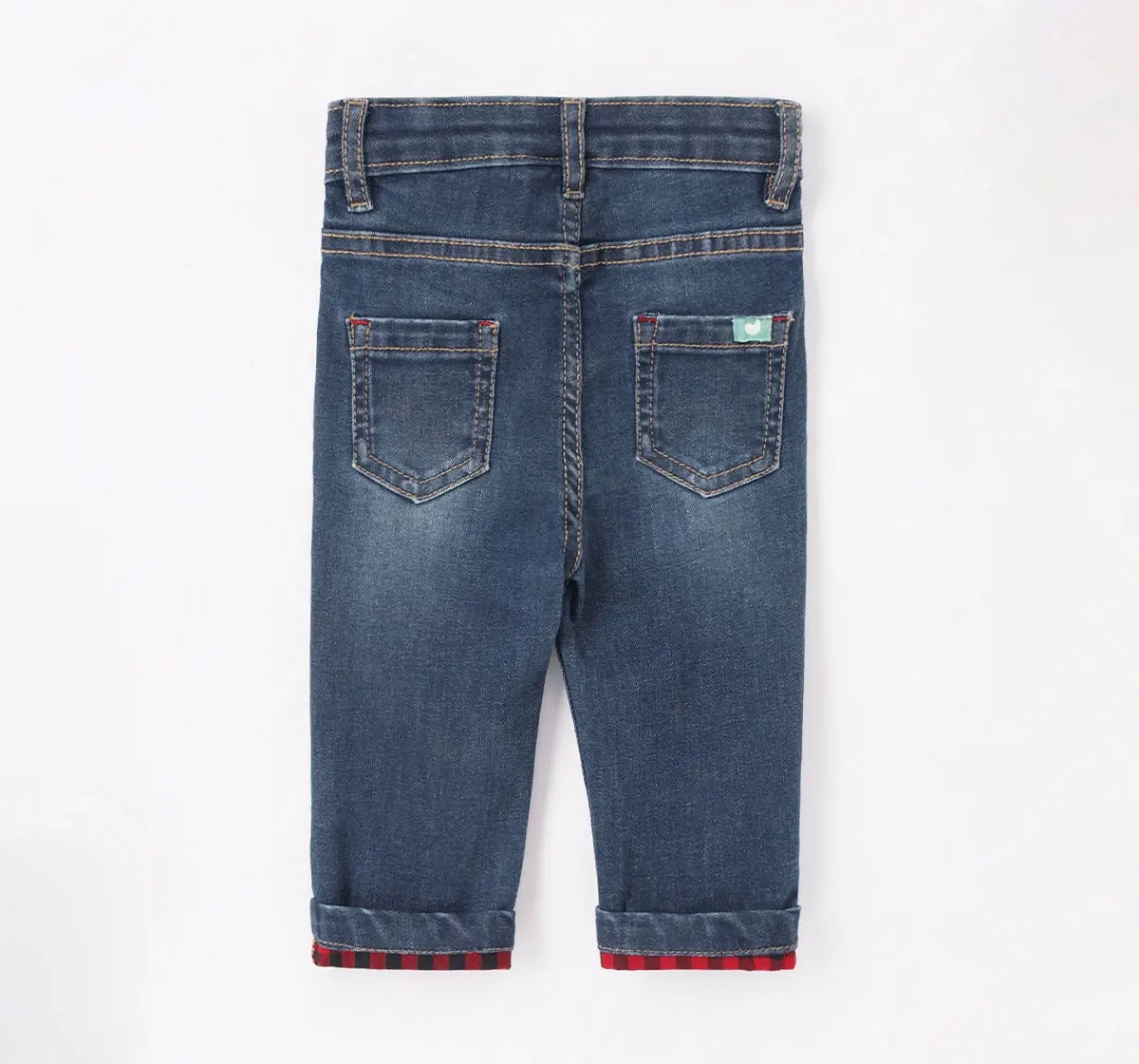 Baby Boys Dark Roll-Up Denim