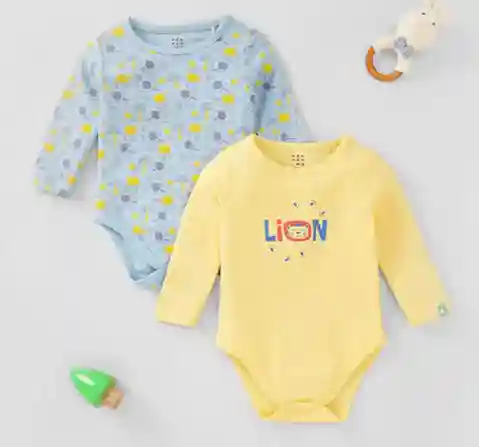 Baby Boys Pack Of 2 Bodysuits