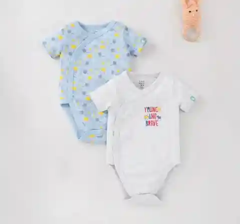 Baby Boys Pack Of 2 Bodysuits