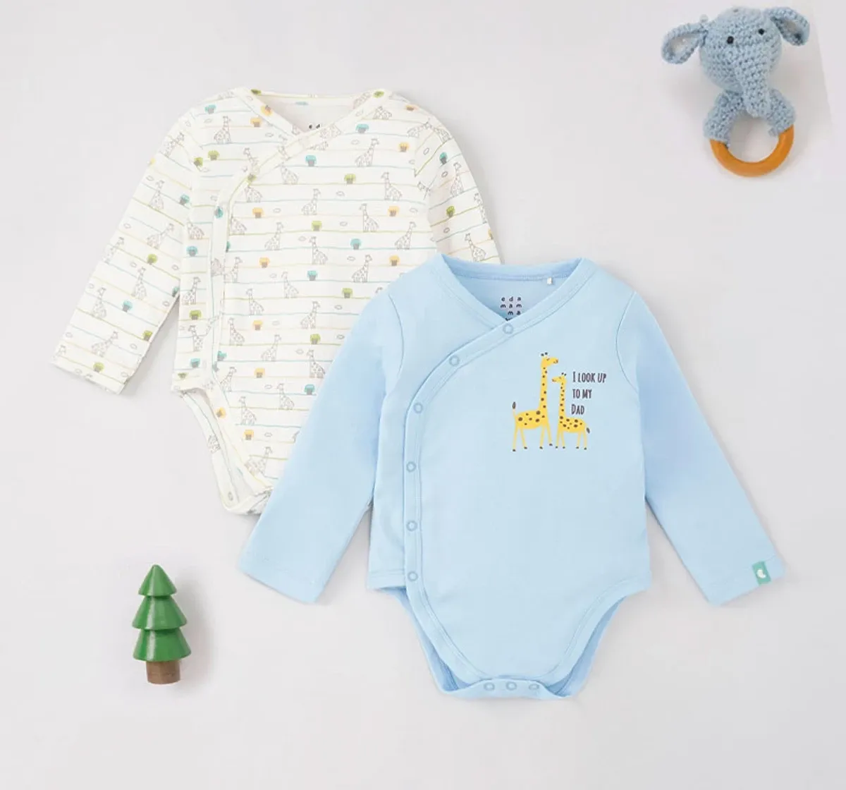 Baby Boys Pack Of 2 Bodysuits