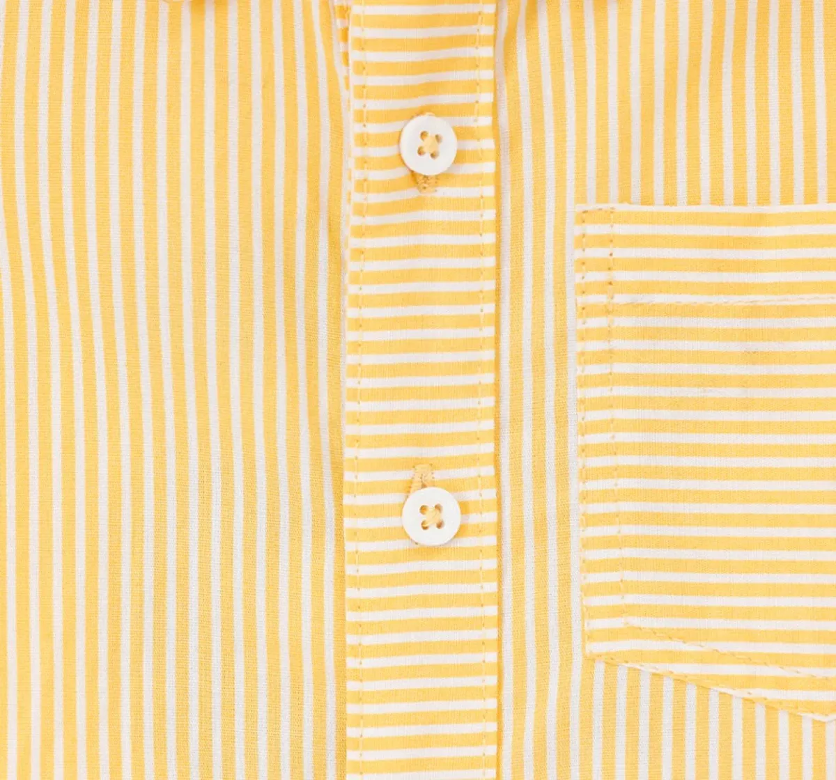 Baby Boys Yellow Striper Shirt