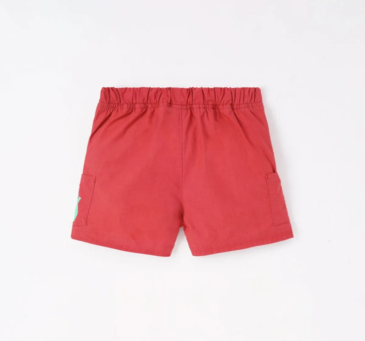 Baby Boys Orange Poplin Shorts