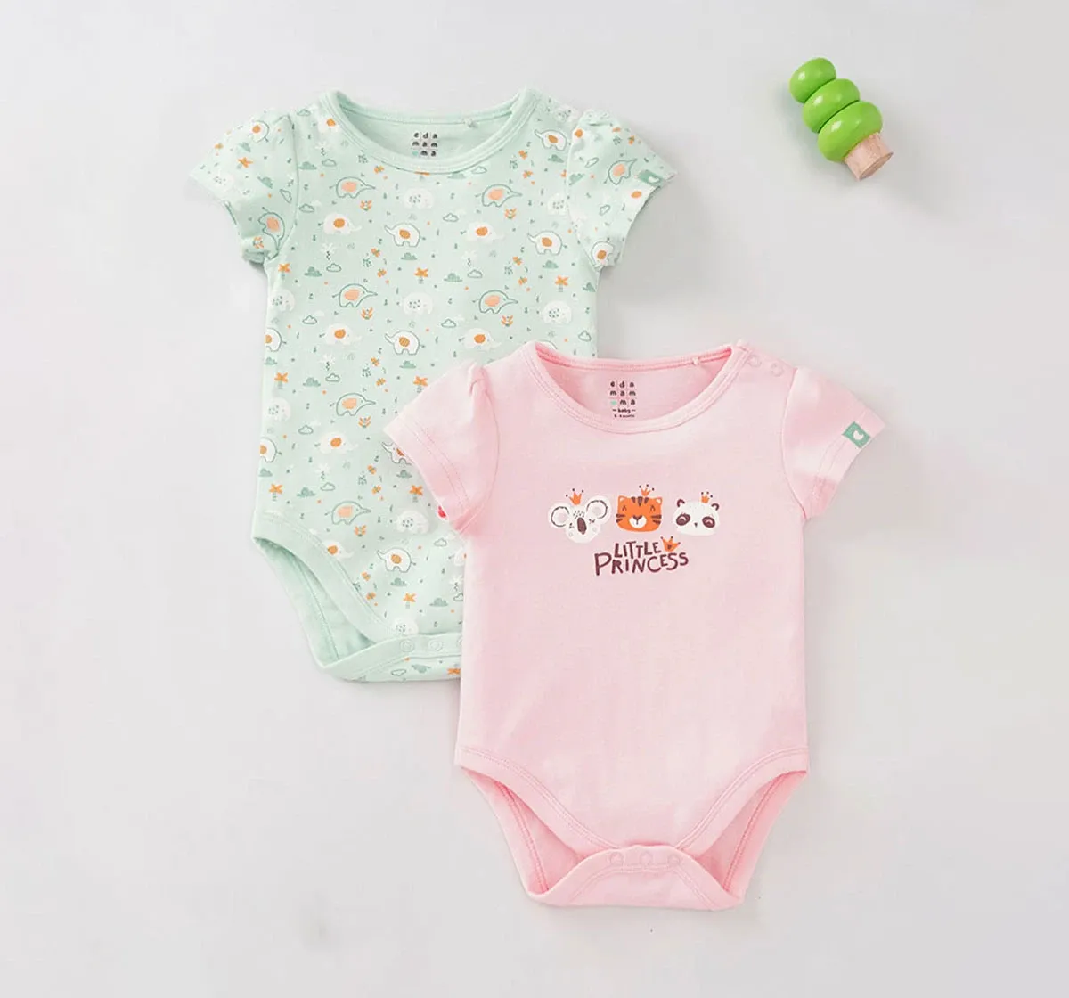 Baby Girls Pack Of 2 Bodysuits