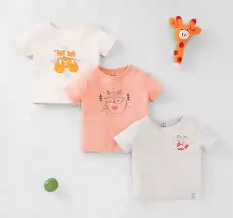Baby Girls Pack Of 3 Tees