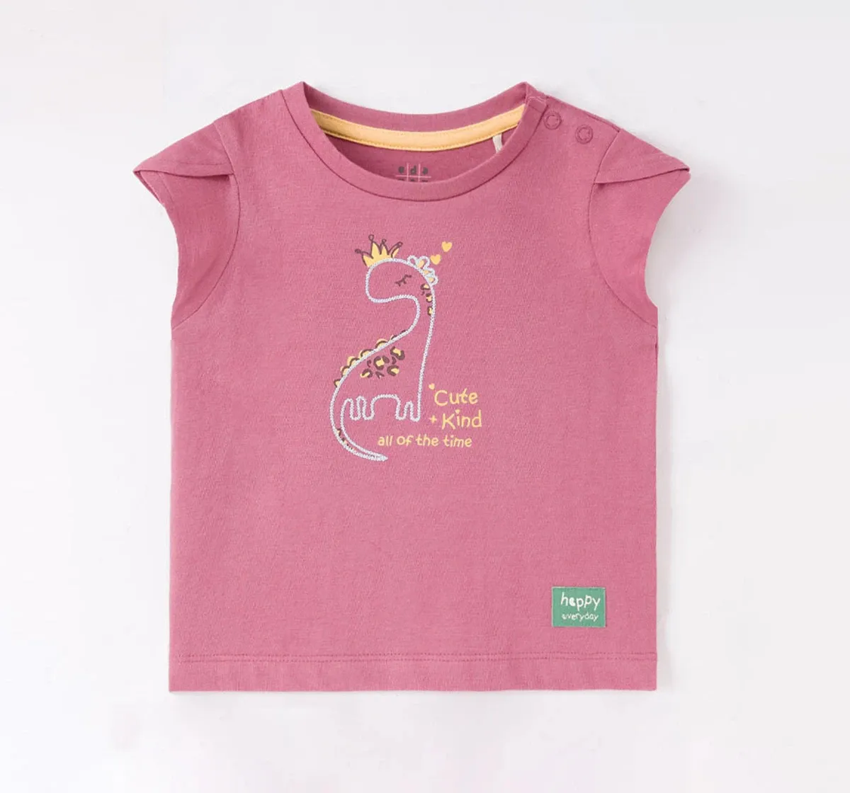 Baby Girls Petal Sleeves Tee