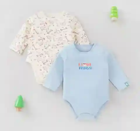 Unisex Pack Of 2 Organic Bodysuits