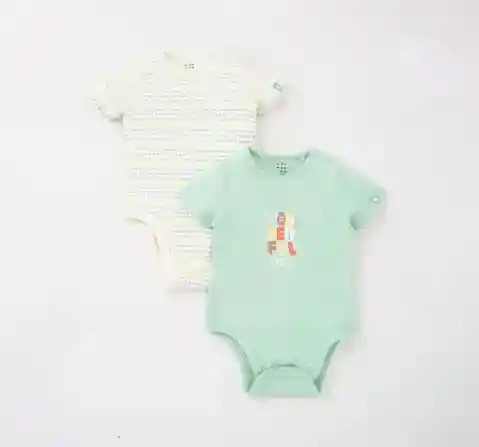 Unisex Pack Of 2 Organic Bodysuits