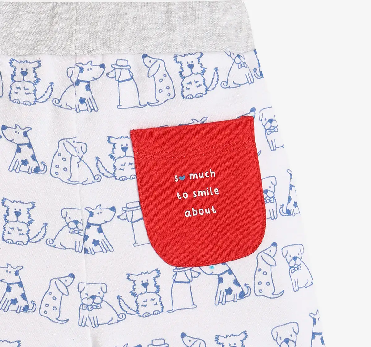 Infants Boys Printed Applique Co-Ordinate Sets - Red & White