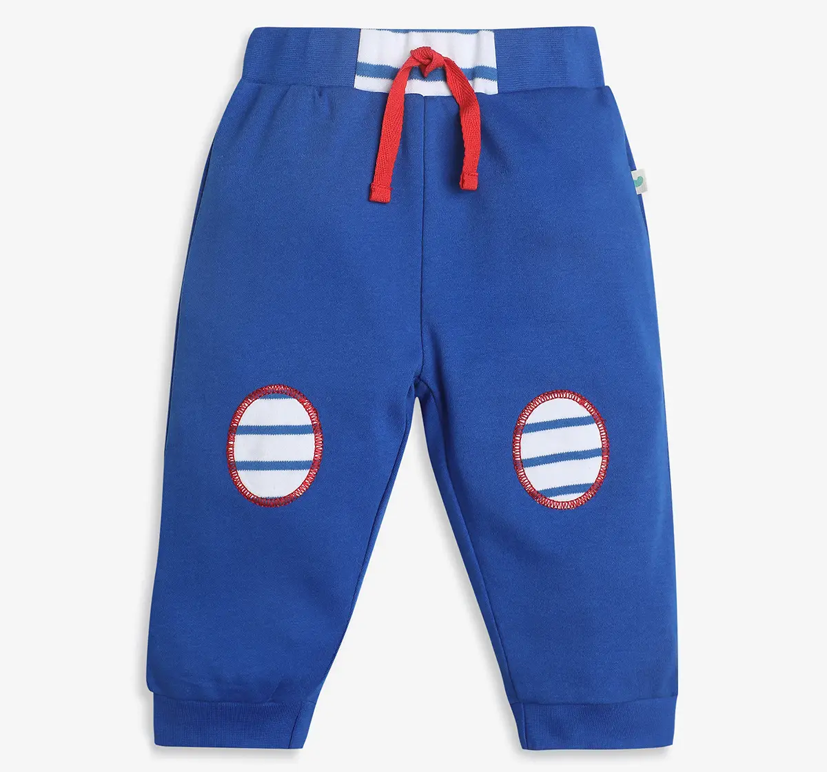 Infant Boys Applique Joggers- Blue