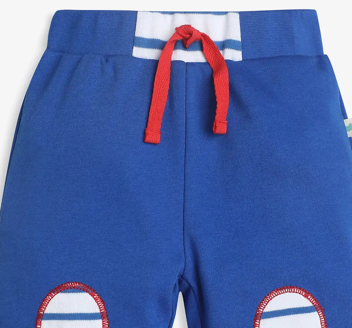 Infant Boys Applique Joggers- Blue