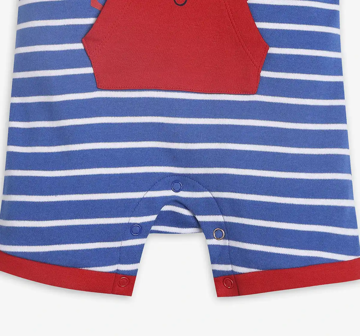 Infant Boys Striped Romper - Blue